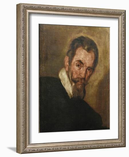 Portrait of the Composer Claudio Monteverdi (1567-164)-Bernardo Strozzi-Framed Giclee Print