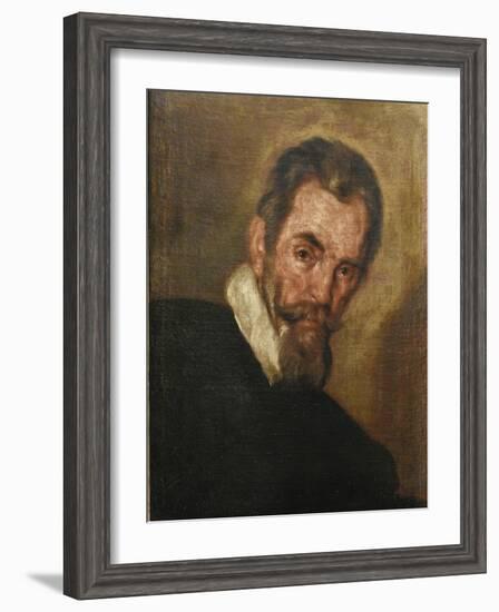 Portrait of the Composer Claudio Monteverdi (1567-164)-Bernardo Strozzi-Framed Giclee Print