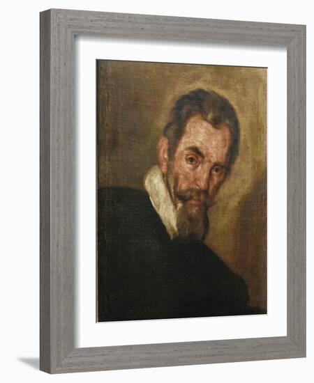 Portrait of the Composer Claudio Monteverdi (1567-164)-Bernardo Strozzi-Framed Giclee Print