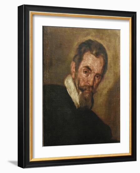 Portrait of the Composer Claudio Monteverdi (1567-164)-Bernardo Strozzi-Framed Giclee Print