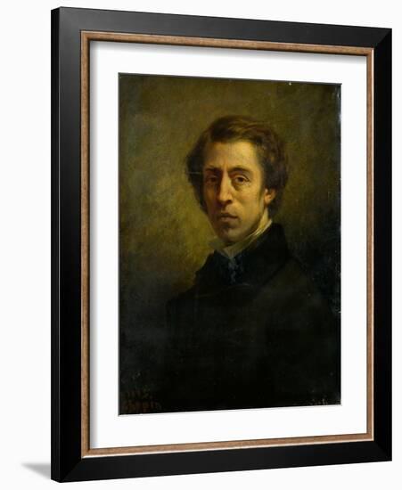 Portrait of the composer Frédéric Chopin (1810-1849), 1856-null-Framed Giclee Print