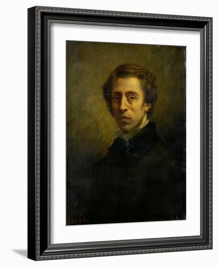 Portrait of the composer Frédéric Chopin (1810-1849), 1856-null-Framed Giclee Print