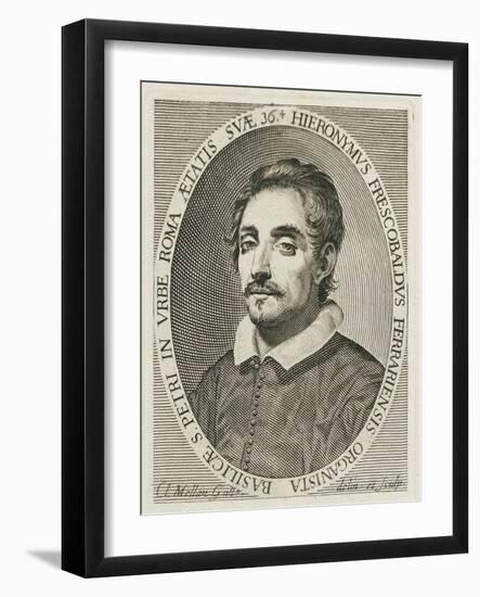 Portrait of the Composer Girolamo Frescobaldi (1583-164), 1634-Claude Mellan-Framed Giclee Print