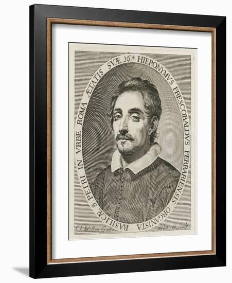 Portrait of the Composer Girolamo Frescobaldi (1583-164), 1634-Claude Mellan-Framed Giclee Print