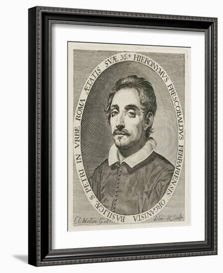 Portrait of the Composer Girolamo Frescobaldi (1583-164), 1634-Claude Mellan-Framed Giclee Print