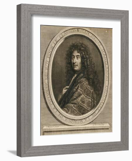 Portrait of the Composer Jean-Henri D'Anglebert (1629-169), 1689-Pierre Mignard-Framed Giclee Print