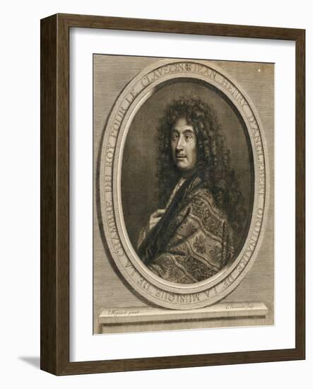 Portrait of the Composer Jean-Henri D'Anglebert (1629-169), 1689-Pierre Mignard-Framed Giclee Print