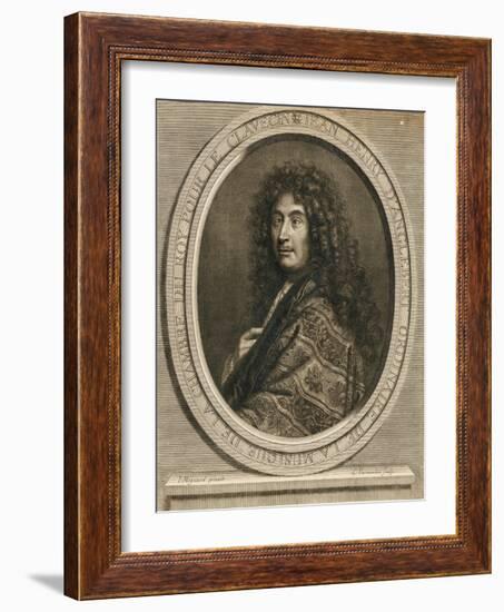Portrait of the Composer Jean-Henri D'Anglebert (1629-169), 1689-Pierre Mignard-Framed Giclee Print