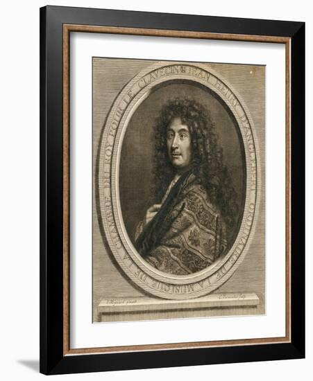 Portrait of the Composer Jean-Henri D'Anglebert (1629-169), 1689-Pierre Mignard-Framed Giclee Print