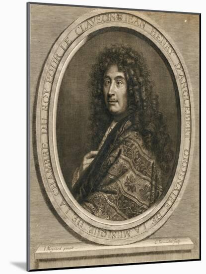 Portrait of the Composer Jean-Henri D'Anglebert (1629-169), 1689-Pierre Mignard-Mounted Giclee Print