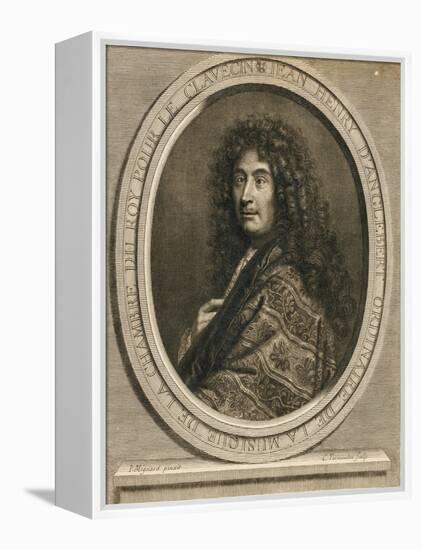 Portrait of the Composer Jean-Henri D'Anglebert (1629-169), 1689-Pierre Mignard-Framed Premier Image Canvas