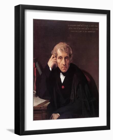 Portrait of the Composer Luigi Cherubini (1760-184), 1841-Jean-Auguste-Dominique Ingres-Framed Giclee Print