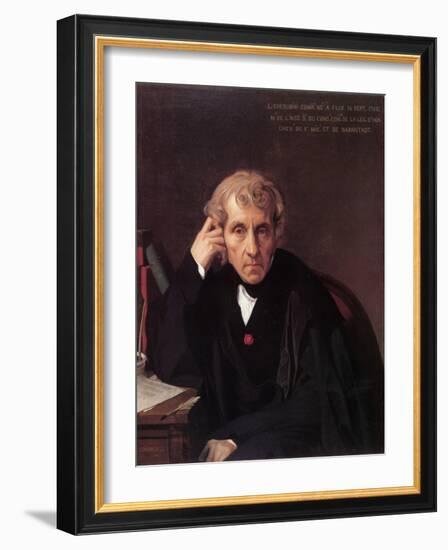 Portrait of the Composer Luigi Cherubini (1760-184), 1841-Jean-Auguste-Dominique Ingres-Framed Giclee Print