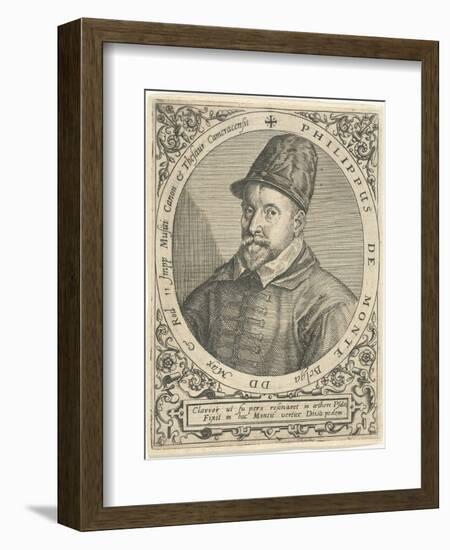 Portrait of the Composer Philippe De Monte (1521-160), C. 1598-Theodor de Bry-Framed Giclee Print