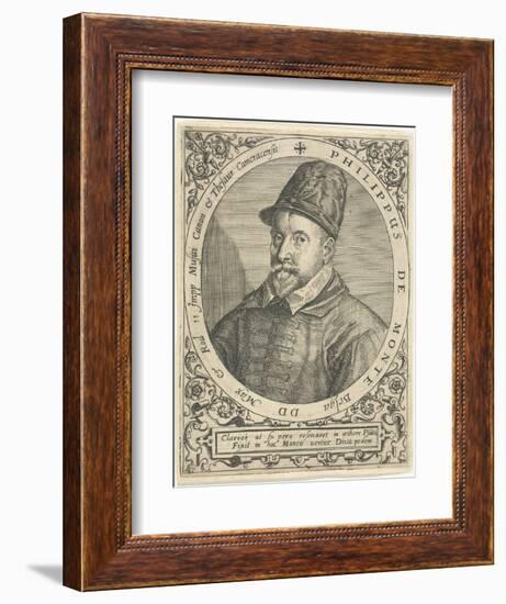 Portrait of the Composer Philippe De Monte (1521-160), C. 1598-Theodor de Bry-Framed Giclee Print