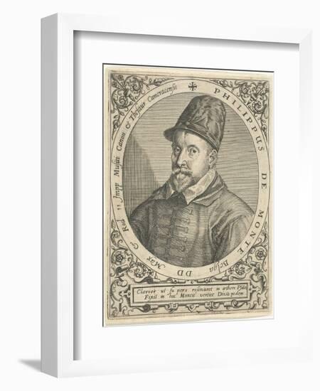 Portrait of the Composer Philippe De Monte (1521-160), C. 1598-Theodor de Bry-Framed Giclee Print