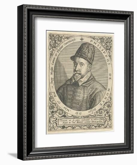 Portrait of the Composer Philippe De Monte (1521-160), C. 1598-Theodor de Bry-Framed Giclee Print