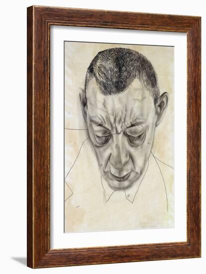 Portrait of the Composer Sergei Rakhmaninov (1873-194), 1930-Boris Dmitryevich Grigoriev-Framed Giclee Print