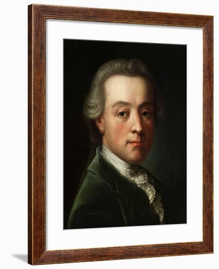 Portrait of the Composer Wolfgang Amadeus Mozart (1756-179), C. 1789-null-Framed Giclee Print