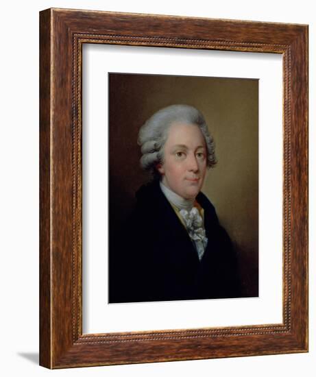 Portrait of the Composer Wolfgang Amadeus Mozart (1759-91)-Josef Grassi-Framed Giclee Print