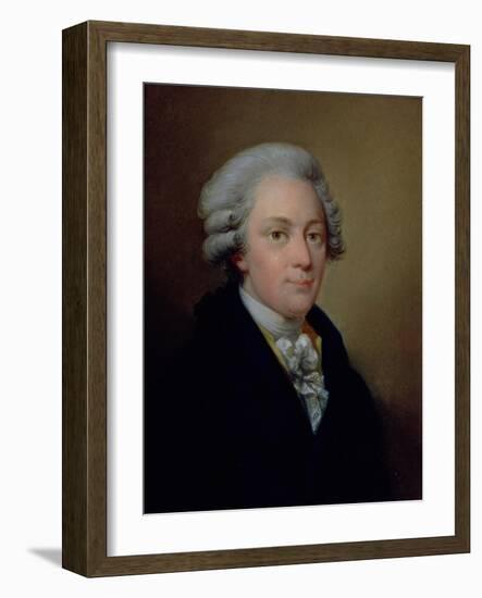Portrait of the Composer Wolfgang Amadeus Mozart (1759-91)-Josef Grassi-Framed Giclee Print