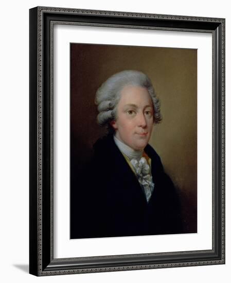 Portrait of the Composer Wolfgang Amadeus Mozart (1759-91)-Josef Grassi-Framed Giclee Print