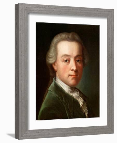 Portrait of the Composer Wolfgang Amadeus Mozart (Oil on Canvas, Anonymous, Ca 1789)-Anonymous Anonymous-Framed Giclee Print