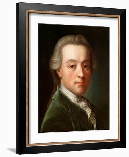 Portrait of the Composer Wolfgang Amadeus Mozart (Oil on Canvas, Anonymous, Ca 1789)-Anonymous Anonymous-Framed Giclee Print