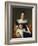 Portrait of the Comtesse Vilain XIIII and Her Daughter, 1816-Jacques Louis David-Framed Giclee Print