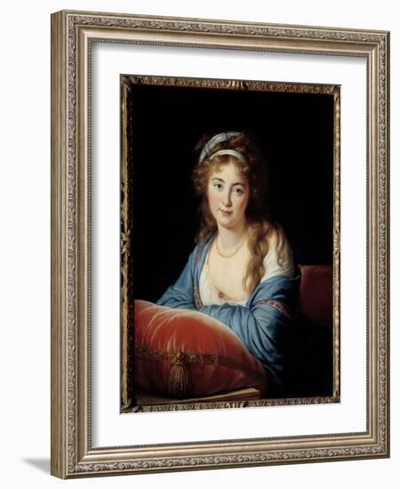 Portrait of the Countess Catherine Vassilievna Skavronskaia (1761-1829), 1796 (Oil on Canvas)-Elisabeth Louise Vigee-LeBrun-Framed Giclee Print