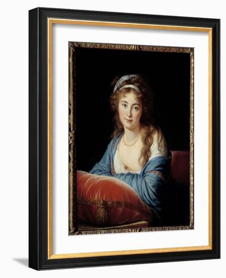 Portrait of the Countess Catherine Vassilievna Skavronskaia (1761-1829), 1796 (Oil on Canvas)-Elisabeth Louise Vigee-LeBrun-Framed Giclee Print