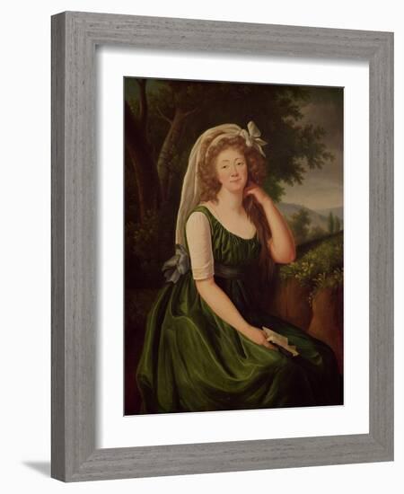 Portrait of the Countess Du Barry 1789-Elisabeth Louise Vigee-LeBrun-Framed Giclee Print