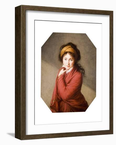 Portrait of the Countess Nikolai Nikolaevich Golovin, 1797-1800-Elisabeth Louise Vigee-LeBrun-Framed Giclee Print
