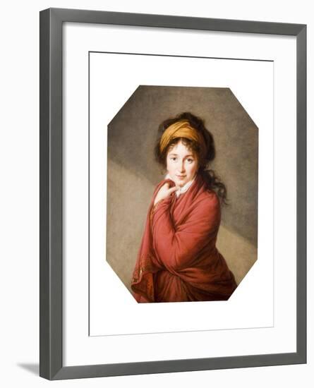 Portrait of the Countess Nikolai Nikolaevich Golovin, 1797-1800-Elisabeth Louise Vigee-LeBrun-Framed Giclee Print