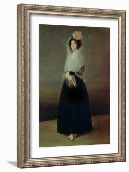 Portrait of the Countess of Carpio (1757-95) Marquesa De La Solana, circa 1793-Francisco de Goya-Framed Giclee Print