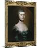 Portrait of the Countess of Sussex, Bust Length, in a Blue Dress with Black Facings-Thomas Gainsborough-Mounted Giclee Print