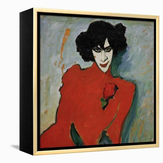 Portrait of the Dancer Alexander Sakharov, 1909-Alexej Von Jawlensky-Framed Premier Image Canvas