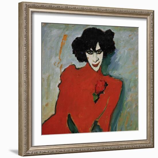 Portrait of the Dancer Alexander Sakharov, 1909-Alexej Von Jawlensky-Framed Giclee Print