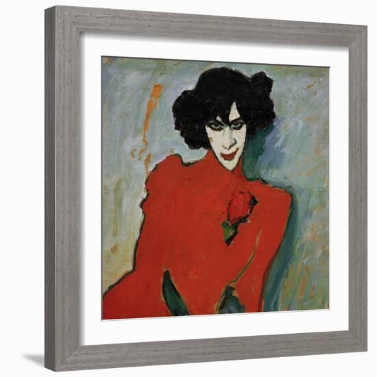 Portrait of the Dancer Alexander Sakharov, 1909-Alexej Von Jawlensky-Framed Giclee Print