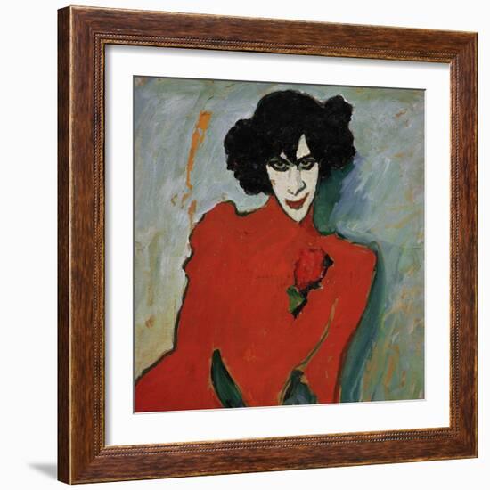 Portrait of the Dancer Alexander Sakharov, 1909-Alexej Von Jawlensky-Framed Giclee Print