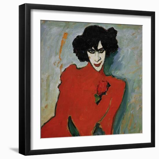 Portrait of the Dancer Alexander Sakharov, 1909-Alexej Von Jawlensky-Framed Giclee Print