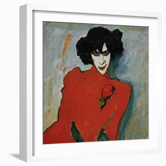 Portrait of the Dancer Alexander Sakharov, 1909-Alexej Von Jawlensky-Framed Giclee Print