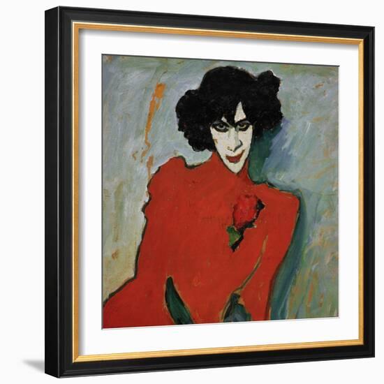 Portrait of the Dancer Alexander Sakharov, 1909-Alexej Von Jawlensky-Framed Giclee Print