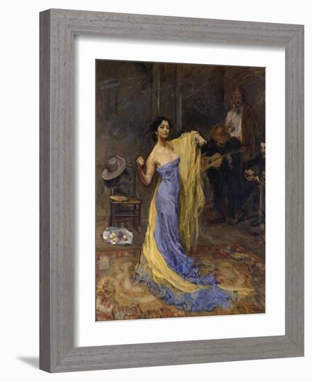 Portrait of the Dancer Marietta Di Rigardo, 1904-Max Slevogt-Framed Giclee Print