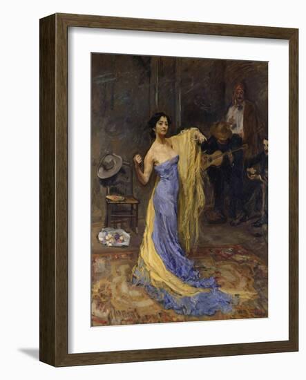 Portrait of the Dancer Marietta Di Rigardo, 1904-Max Slevogt-Framed Giclee Print