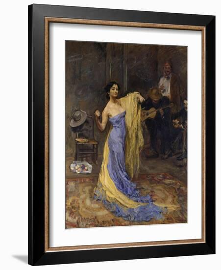 Portrait of the Dancer Marietta Di Rigardo, 1904-Max Slevogt-Framed Giclee Print