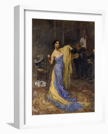 Portrait of the Dancer Marietta Di Rigardo, 1904-Max Slevogt-Framed Giclee Print