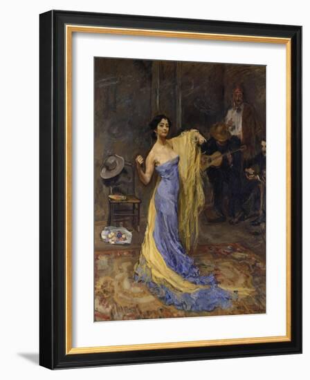 Portrait of the Dancer Marietta Di Rigardo, 1904-Max Slevogt-Framed Giclee Print