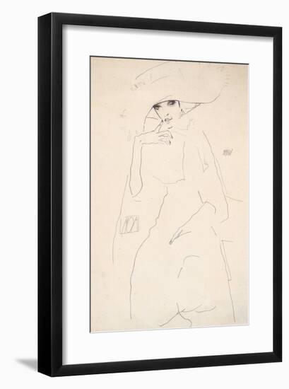 Portrait of the Dancer Moa, 1911-Egon Schiele-Framed Premium Giclee Print