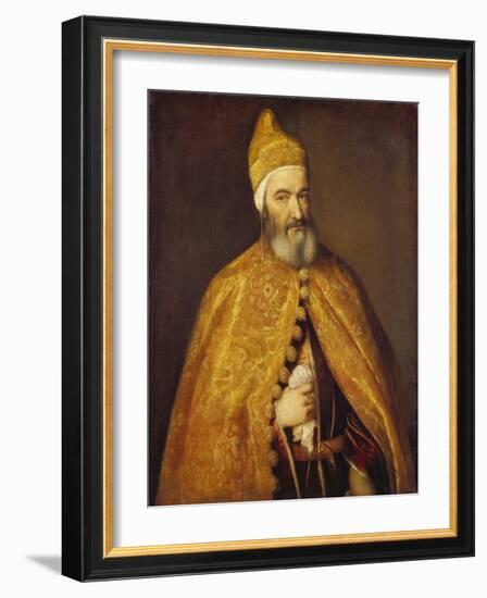 Portrait of the Doge Marcantonio Trevisiani (1553)-Titian (Tiziano Vecelli)-Framed Giclee Print